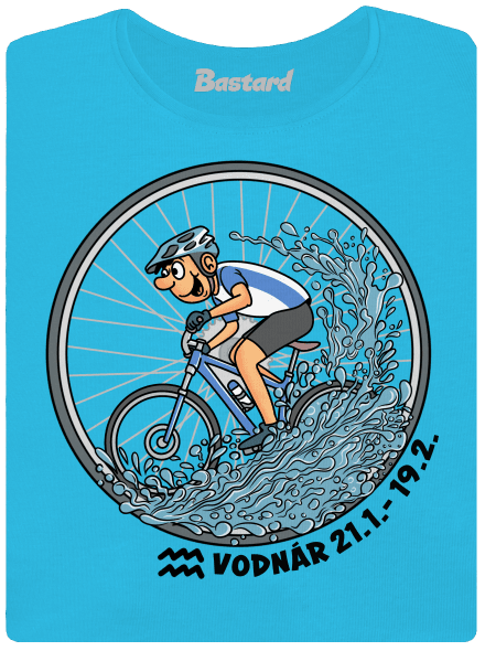 Cyklistický horoskop: Vodnár dámske tričko Blue Atol