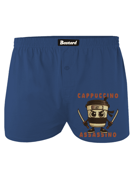 Cappuccino Assasino – Italian Brainrot pánske trenky Blue