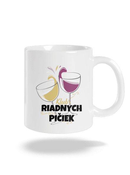 Klub riadnych pičiek klasický hrnček White