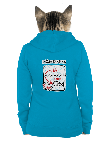 Rybárska taktika dámska mikina na zips Blue Atol