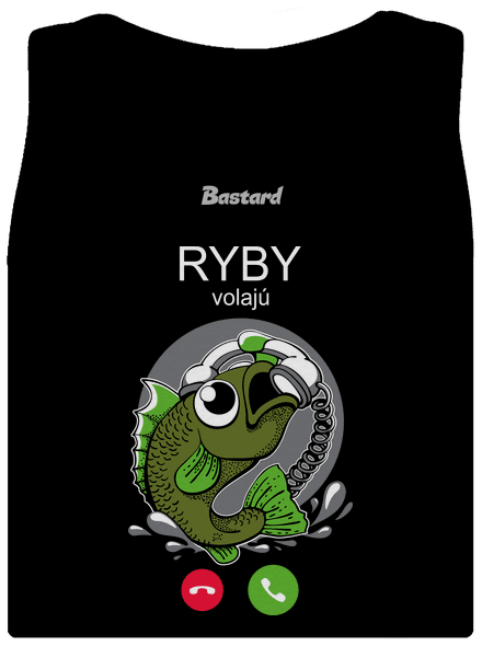 Ryby volají dámske tielko klasické Black