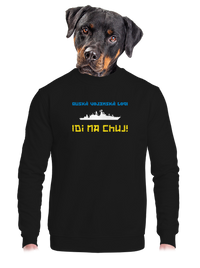 unisex mikina bez kapucne