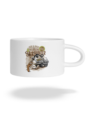 Shithunter hrnček makronka White