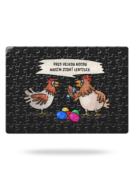 Sliepka pred Veľkou nocou puzzle White