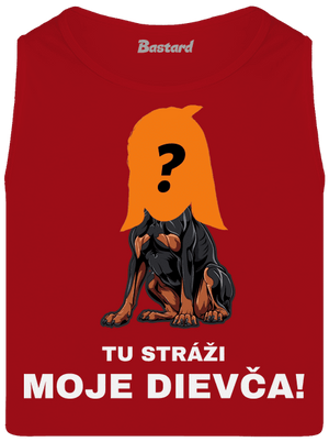 Tu strážim ja pánske tielko Red