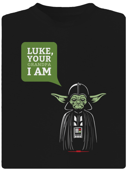 Mr. Yoda: Your grandpa I am pánske športové tričko Black