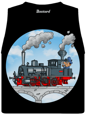 Dym z komína dámske tielko voľné Black