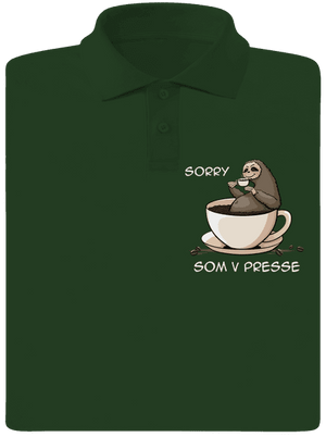 V presse pánska polokošeľa Bottle Green Mal