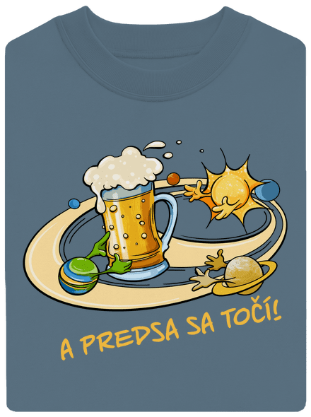A predsa sa točí! unisex mikina bez kapucne Nordic Blue