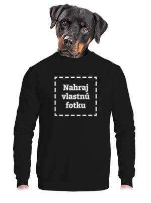 Vlastná potlač unisex mikina bez kapucne Black