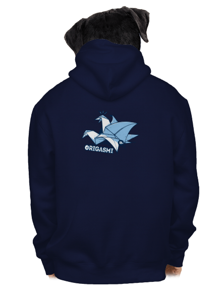 Origasmi pánska mikina na zips Navy