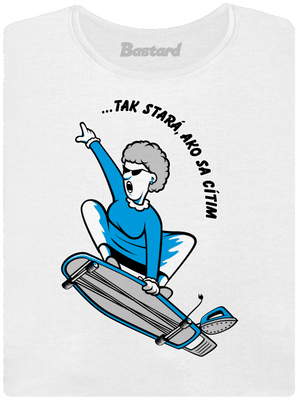 Starý, ako sa cítim dámske tričko prémium White