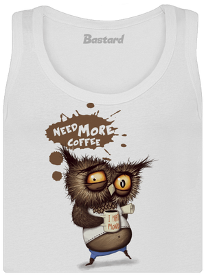 Need more coffee dámske tielko klasické White