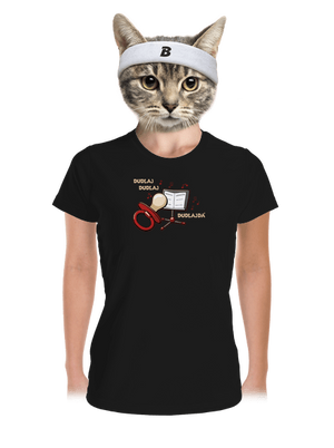 Dudlajdá dámske športové tričko Black