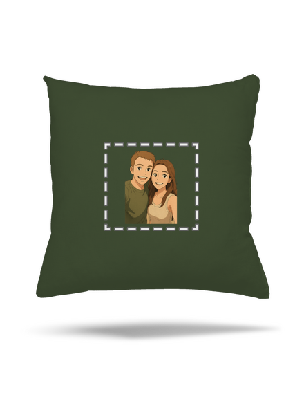Ghibli efekt z vlastnej fotky vankúš Olive Green
