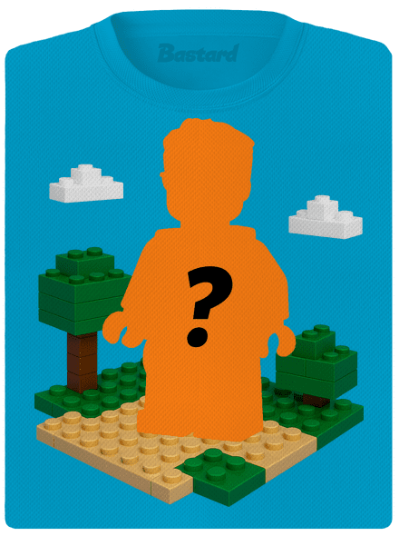 Lego z vlastnej fotky dámske športové tričko Blue Atol