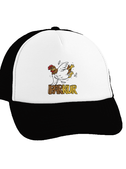 Parkur šiltovka truckerka Black cap