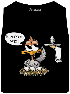 Neznášam vajcia pánske tielko Black