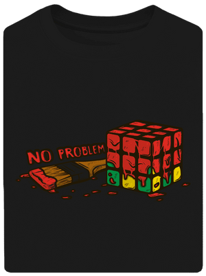 No problem unisex tričko oversized Black