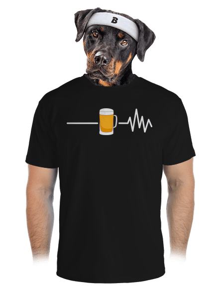 Beer help pánske športové tričko Black
