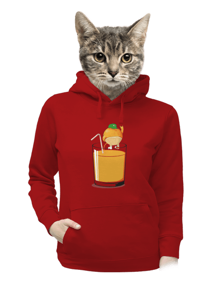 Opitý pomaranč dámska mikina klokanka Red Mal
