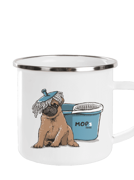 Mops plecháčik White