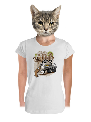 Shithunter dámske tričko prémium White