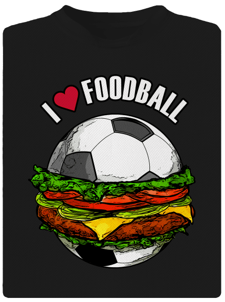 Foodball detské športové tričko Black