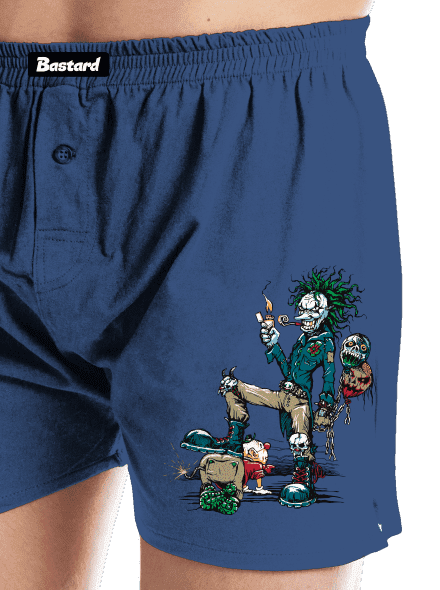 Evil Clown pánske trenky Blue