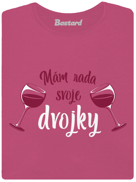 Dvojky dámske tričko prémium Magenta
