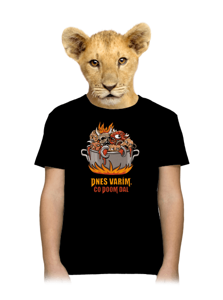 Čo Doom dal detské tričko Black