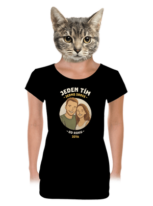 dámske tričko s lemom