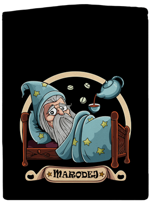 Marodej pánska mikina na zips Black