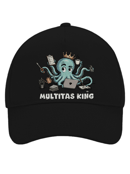 Multitas king šiltovka baseballka Black