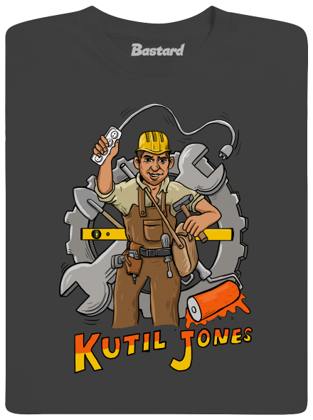 Kutil Jones pánske dlhý rukáv Dark Grey
