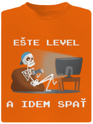 Ešte level pánske športové tričko Neon Orange