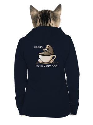 V presse dámska mikina na zips Navy Mal