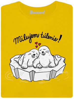 Milujem túlenie dámske tričko Yellow