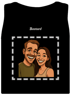 Karikatúra z vlastnej fotky dámske tielko klasické Black