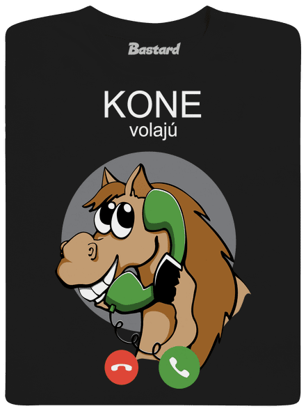 Kone volajú detské tričko Black