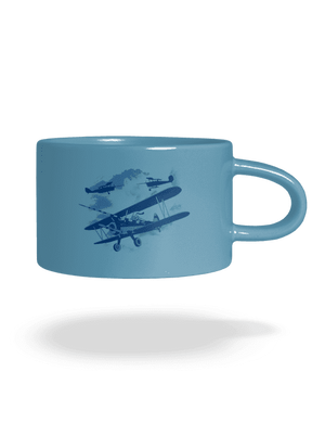 Rytieri nebies hrnček makronka Blue Macaron