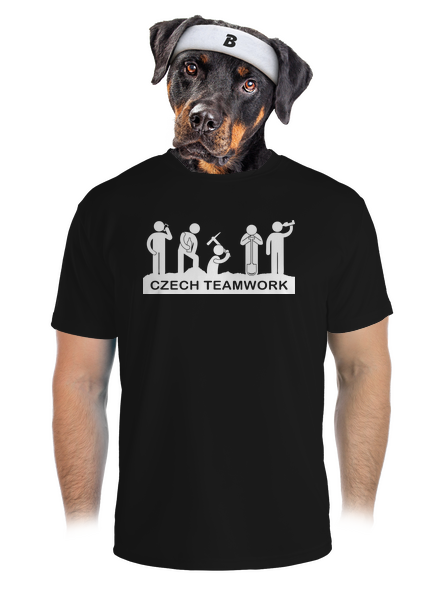 Czech Teamwork pánske športové tričko Black