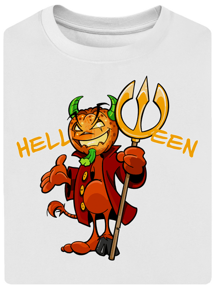 Helloween unisex tričko oversized White