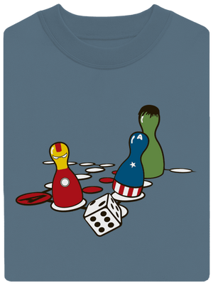 Superhrdina nehnevaj sa unisex mikina bez kapucne Nordic Blue