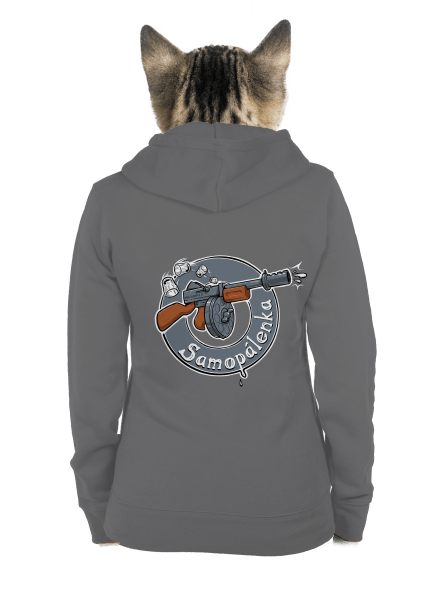 Samopálenka dámska mikina na zips Steel Gray