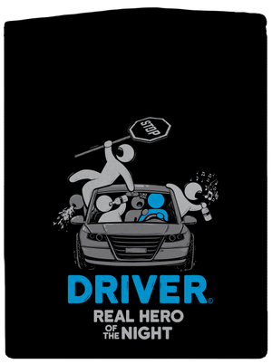 Driver pánska mikina na zips Black