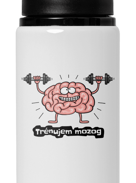 Trénujem mozog  flaša na vodu White