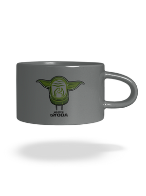 Mistr DiYoda hrnček makronka Grey Macaron