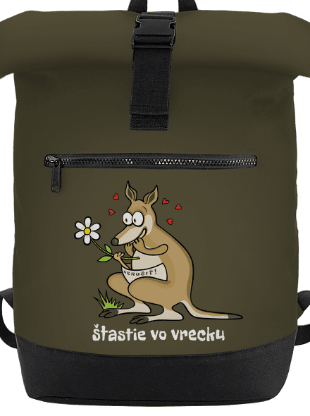 Šťastie vo vrecku batoh Military Green