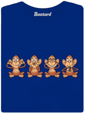 Opička s mobilom dámske tričko Royal Blue Mal